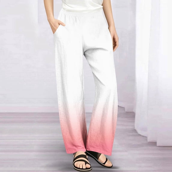 Danhjin Kids Girls Loose Pants Elastic Waist Stretchy Casual Lounge Yoga Pants Straight Leg Comfy Workout Out Daily Wear Trousers With Pockets