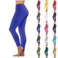 thumbnail image 1 of Danhjin Leggings for Women Stretchy High Waist Slim Yoga Pants Tummycontrol Casual Workout Gym Running Comfy Soft Trousers, 1 of 8