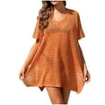 thumbnail image 1 of Danhjin Lightweight Swimsuit Coverups for Women Hollow out Sleeveless Casual Beachwear Oversized Losse Tops Summer Bikinis Beach Sun Bathing Swiming Cover up, 1 of 8