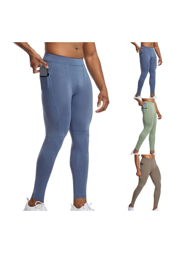 Men’s Compressions Yoga Pants Quick Dry Tights High Elastic Leggings Sports Baselayer Breathable Running Gym Workout Training Athleticss Solid Color Pants