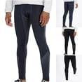 thumbnail image 1 of Danhjin Men’s Compressions Yoga Pants Quick Dry Tights High Elastic Leggings Sports Baselayer Breathable Running Gym Workout Training Athleticss Solid Color Pants, 1 of 7