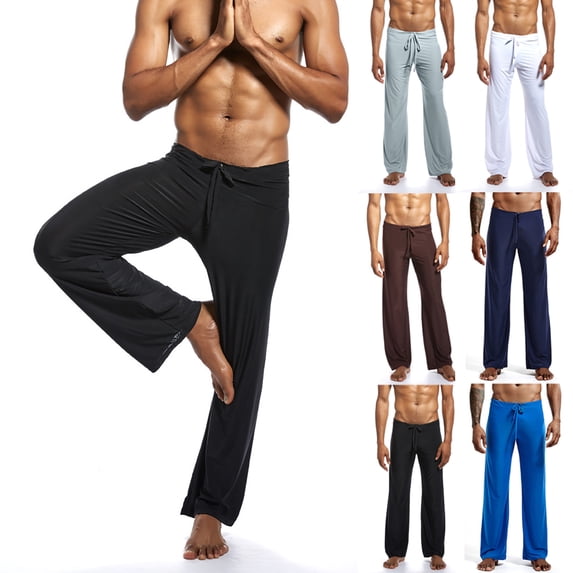 Danhjin Men’s Compressions Yoga Pants Tights High Elastic Leggings Sports Baselayer Breathable Running Gym Workout Training Athleticss Solid Color Pants