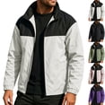 thumbnail image 1 of Danhjin Men's Waterproof Rain Jackets Raincoats Windbreak Long Sleeve Hiking Going out Traveling Cycling Zip up Fashion Outerwear, 1 of 8