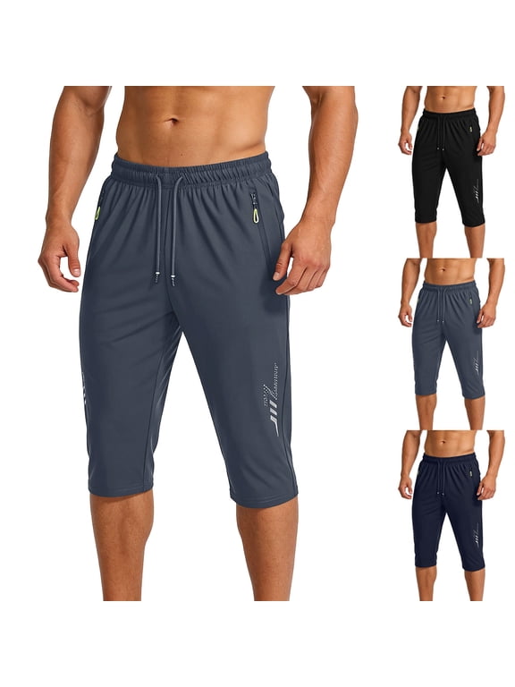Mens Compress Pants Running Tights with Pockets Sports Workout Leggings Athleticss Base Layer for Cycling Basketball With Zip Pockets