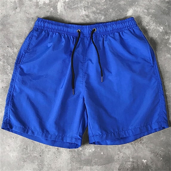 Danhjin Mens Swim Trunks Quick Dry Beach Shorts with Pockets Adjustable Waist Board Surfing Shorts Bathing Suits (Regular & Extended Sizes)