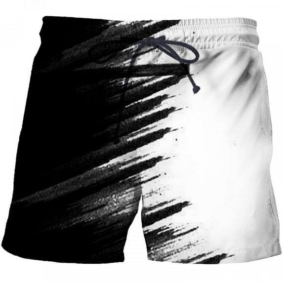 Danhjin Mens Swim Trunks Quick Dry Swim Shorts with Mesh Lining Funny Beach Shorts Summer
