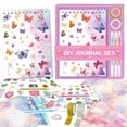thumbnail image 1 of Danhjin Notebook Promotion Sale! Diy Journal Kit for Girls 7 8 9 10 Year Old Girl Birthday Gifts Ideal Crafts Gifts for Tween and Teen Girls 714 74Pcs Journaling Art Kit Toy Creativity Scrapbook, 1 of 9