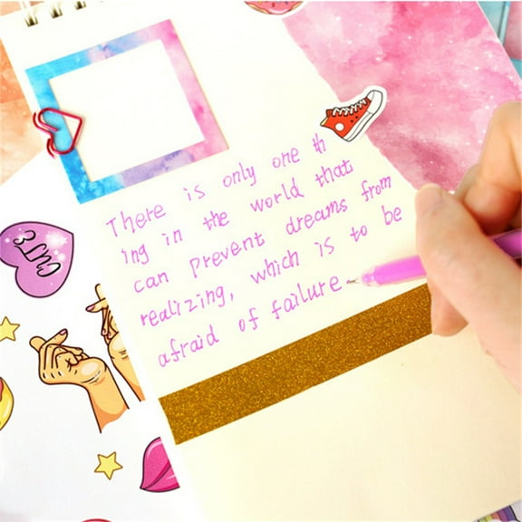 Danhjin Notebook Promotion Sale! Diy Journal Kit for Girls 7 8 9 10 Year Old Girl Birthday Gifts Ideal Crafts Gifts for Tween and Teen Girls 714 74Pcs Journaling Art Kit Toy Creativity Scrapbook