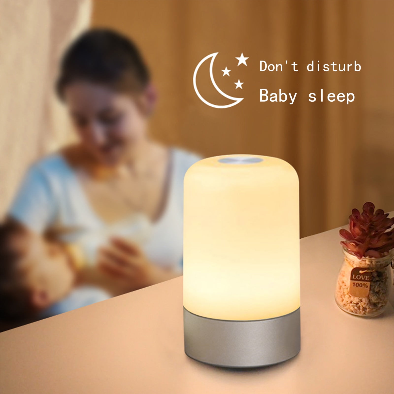 Danhjin Nursery Night Light, Babys Night Light With Dimmable Warm Light