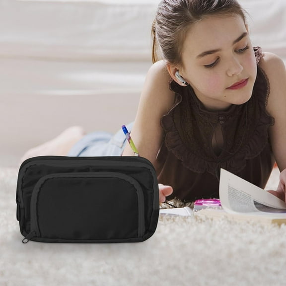 Danhjin Pencil Case Pouch, Print Multilayer Large Capacity Stationery Box Style for Middle and Primary School Student Pencil Storage