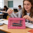 thumbnail image 1 of Danhjin Pencil Pouch for 3 Ring Binder Oxford Cloth Pen Case with Air Vent Large Capacity Stationery Bag, 1 of 7