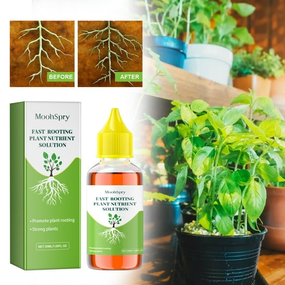 Danhjin Plant Nutrient Solution, 50ml Liquid Fertilizer for Succulents Green Plants Vegetables and Flowers, Plant Food for Indoor Houseplants, Gardening Fertilizer Promotes Growth