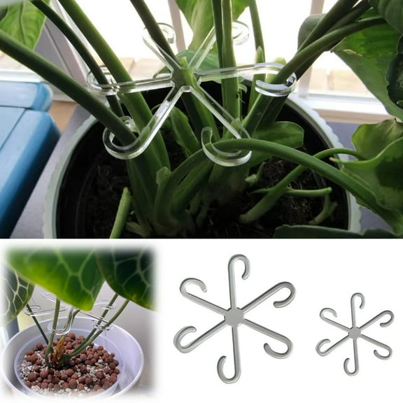 Danhjin Plant Stems Support Stabilizer for Indoor Plants Flower Folding Frame with Fixing Clip Climbing Support Garden Vegetable Field Stabilizer