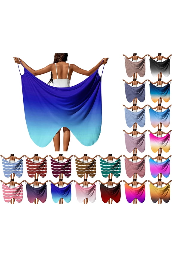 Plus Size Swimsuit Cover Ups for Womens Spaghetti Strap Sarongs Gridengt Color Bikini Beachwear Wraps Midi Dresses Lightweight Beach Coverups Summer Vacation Outfits