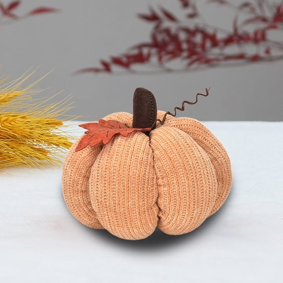 Danhjin Pumpkin Throw Pillows 7.87 Inch for Couch, Decorative Pillow Seat Cushion Soft Accents Pillows Machines Washable for Sofa Bed Living Room