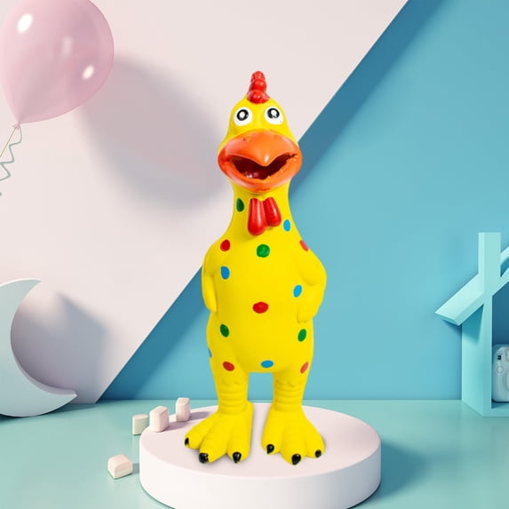 Danhjin Screaming Chicken Toy, Stress Relieving Interactive Vocalizing Toy for Kids and Pets, Fun Squeaky Sounds