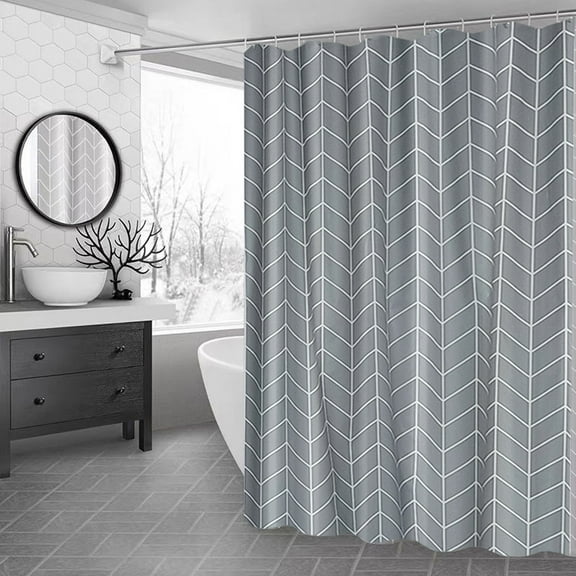 Danhjin Shower Curtain, Shower Curtains Thickened Waterproof Printed Fabric Bathroom Curtain for Bath Tub, Machines Washable Modern Bathroom Decor, 70.86x47.24in