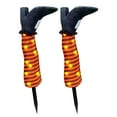 thumbnail image 1 of Danhjin Solar Lights Outdoor Waterproof Halloween Decor, Witch Legs Yard Stakes 2pcs Upside Down Garden Stakes for Outdoor Spooky Party Decoration with Solar Lights, 1 of 9