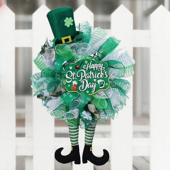 Danhjin St Patricks Day Door Hanger Irish Print for Home Door Display Irish Festival Decoration