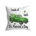 thumbnail image 1 of Danhjin St Patricks Day Pillow Covers Velvet, Green Trefoil Print for Sofa Cushion, 1 of 5