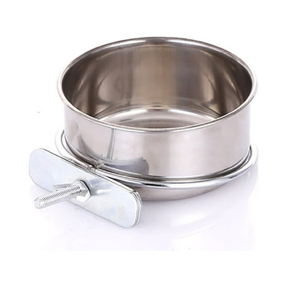 Danhjin Stainless Steel Hanging Pet Bowls for Dogs and Cats Cage, Kennel, and Crate Feeder Dish for Food and Water Summer