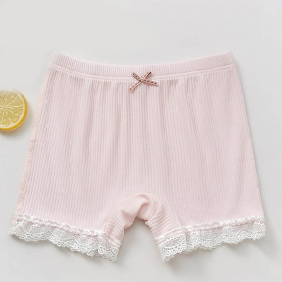 Danhjin Summer Shorts for Girls Elastic Waist Solid Color Casual Stretchy Comfy Thin Shorts