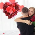 thumbnail image 1 of Danhjin Valentines Day Wreath, Heart Shape Garland for Home and Wedding Room Decoration as Western Valentine's Day Car and Party Decor, 1 of 4