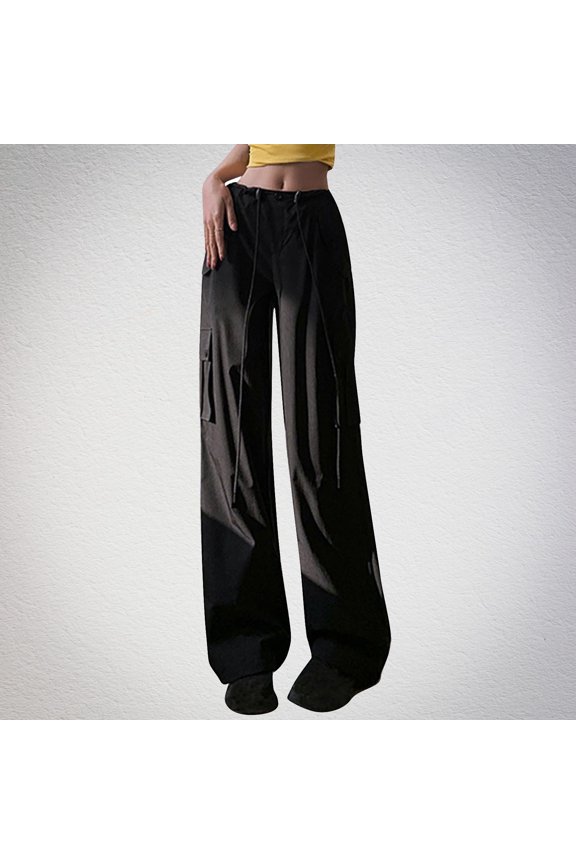 Women's Cargo Pants Lightweight Cargo Pants Solid color Soft Stretch Baggy Casual Streetwear Travel Hiking With Pockets