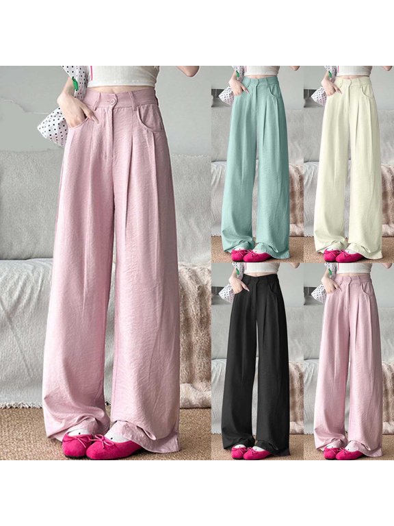 Women's Cargo Pants Straight Lightweight Cargo Pants Soft Stretch Baggy Casual Streetwear Travel Hiking