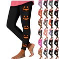 thumbnail image 1 of Danhjin Women's Halloween Leggings Print High Waist Yoga Pants Casual Fashion Graphic Workout Running Gym Trousers, 1 of 6
