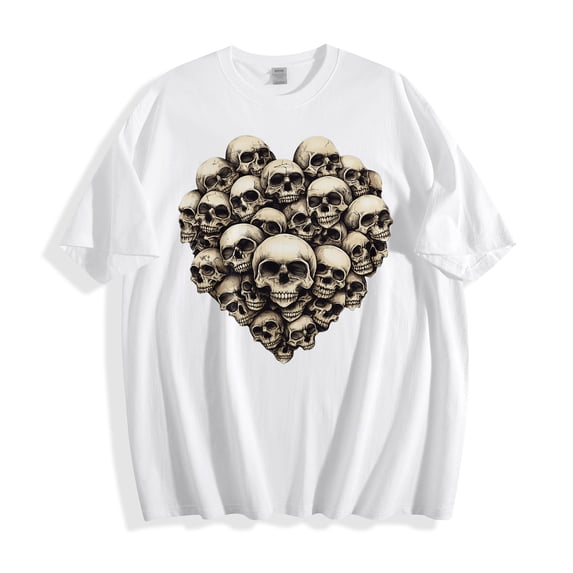 Danhjin Women's Halloween Print T-Shirts Short Sleeve Crew Neck Casual Pullover Tops Lightweight Loose Cute Graphic Fashion Shirts