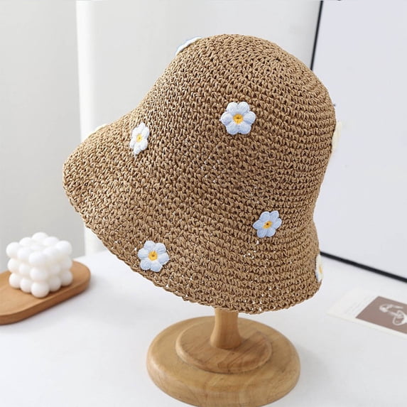 Danhjin Women's Hats Summer Needs Packable Hat For Hiking Beach Garden Outdoor Wide Brim Breathable Protection
