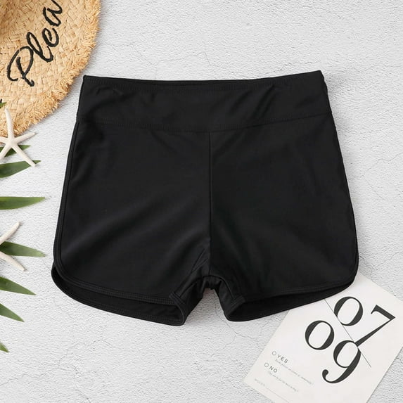 Danhjin Women's Plus Size Swim Shorts Swimsuit Bottom Quick drying Beach Shorts Swimming Panty Tankini Boyshort