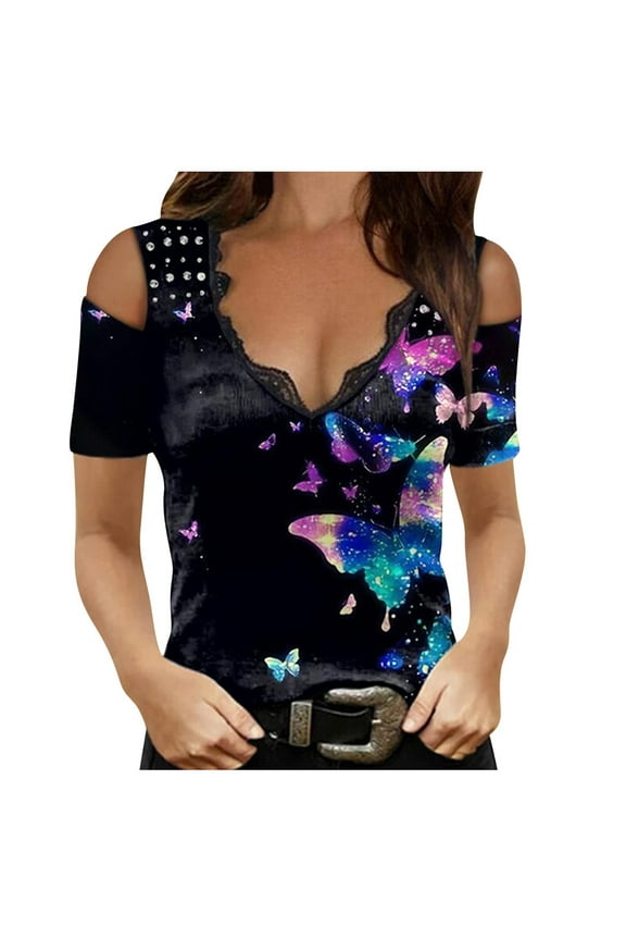 Women's Summer Denim Shirt Dress Short Sleeve Distressed Jeans Dress Button Down Casual Maxi Dress