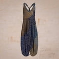 thumbnail image 1 of Danhjin Womens Boho Print Vintage Casual Jumpsuits Summer Sleeveless Spaghetti Straps Long Harem Pants Jumpsuit Rompers Overall on Clearance, 1 of 4