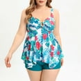 thumbnail image 1 of Danhjin Womens Swimdress Plus Size Two Piece Swimsuit Tankinis Set on, 1 of 8