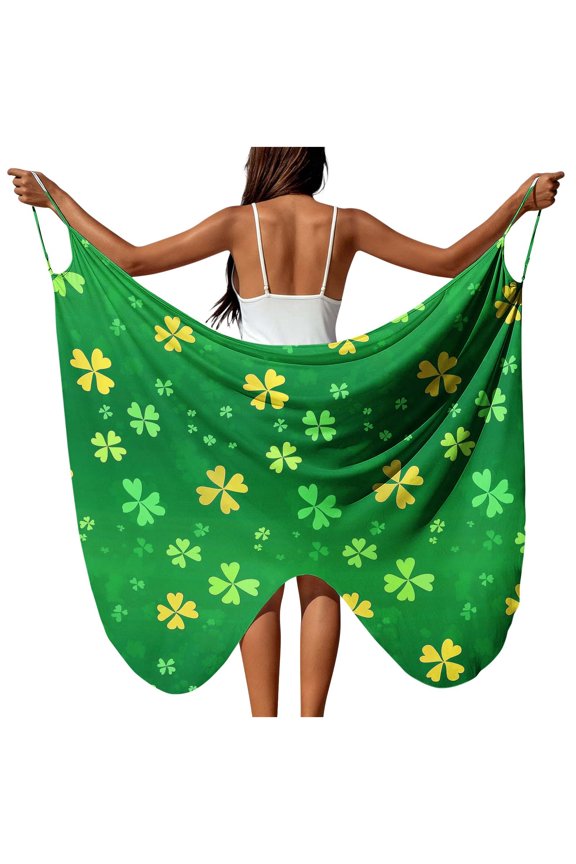 Womens Swimsuit Cover Ups Plus Size Graphic Spaghetti Strap Sarongs Bikini Beachwear Wraps Midi Dresses Lightweight Beach Coverups Summer Vacation Outfits