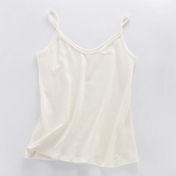 Danhjin Womens Tank Top Summer Fashion Spaghetti Strap Shirts Spring Casual Sleeveless Solid Color Going Out Basic Loungewear Lightweight Comfy Soft Camisole Top
