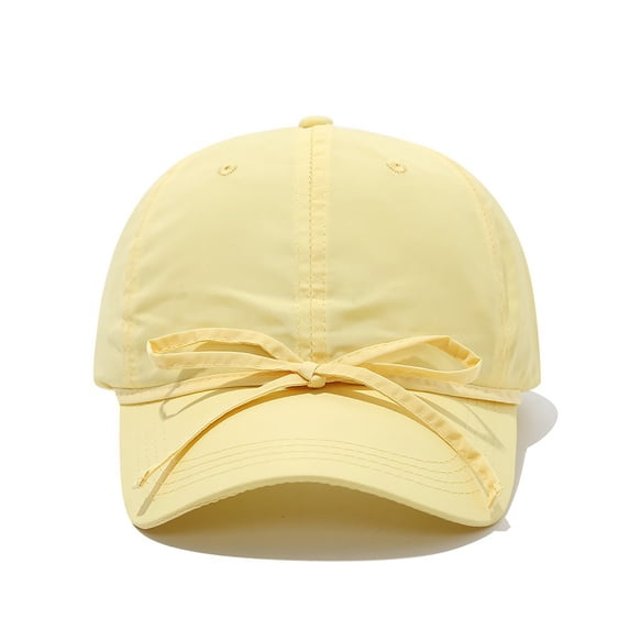 Danhjin Yellow Sun Hats For Women Wide Brim Breathable Baseball Cap Summer Needs Packable Hat For Hiking Beach Garden Outdoor Protection