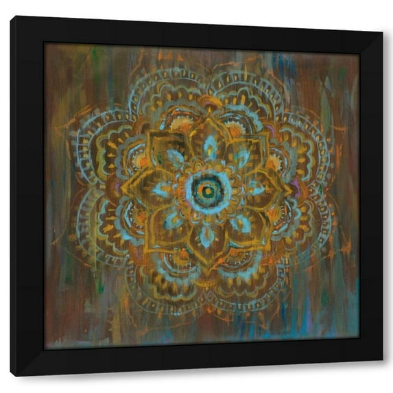 Danhui Nai 26x26 Black Modern Wood Framed Wall Art Titled - Bombay Bohemian