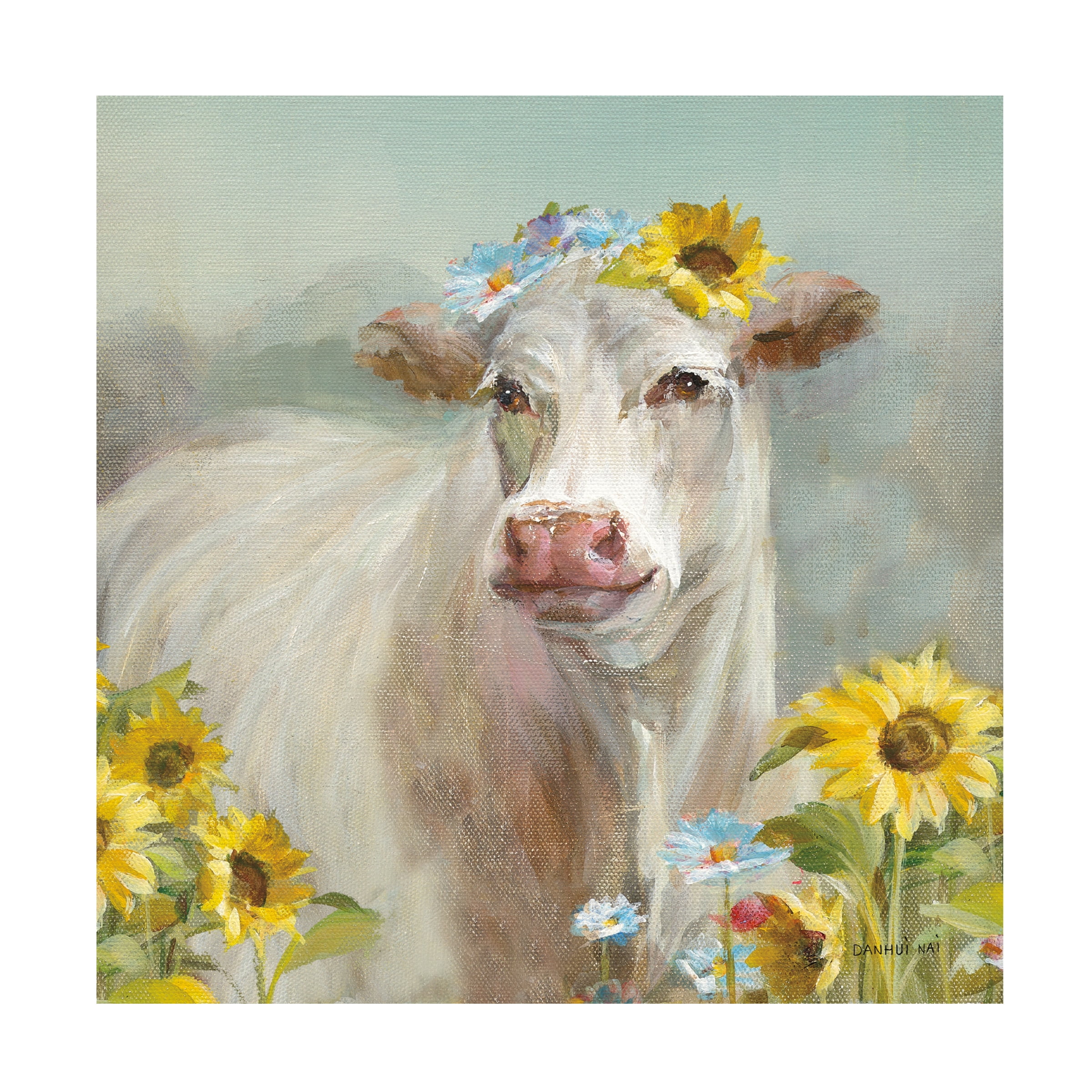 Danhui Nai 'A Cow in a Crown' Canvas Art
