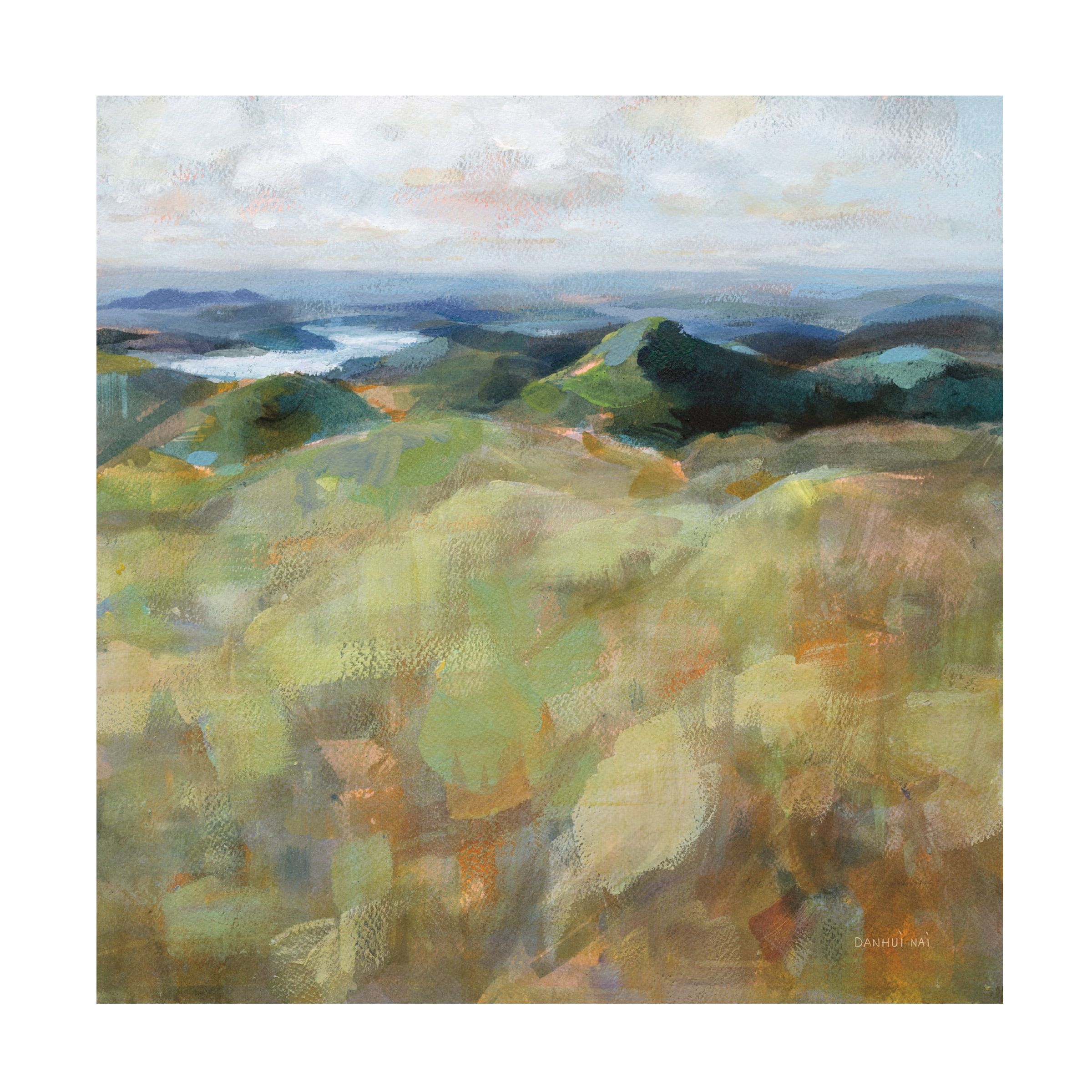 Danhui Nai 'Above the Lakes Crop I' Canvas Art