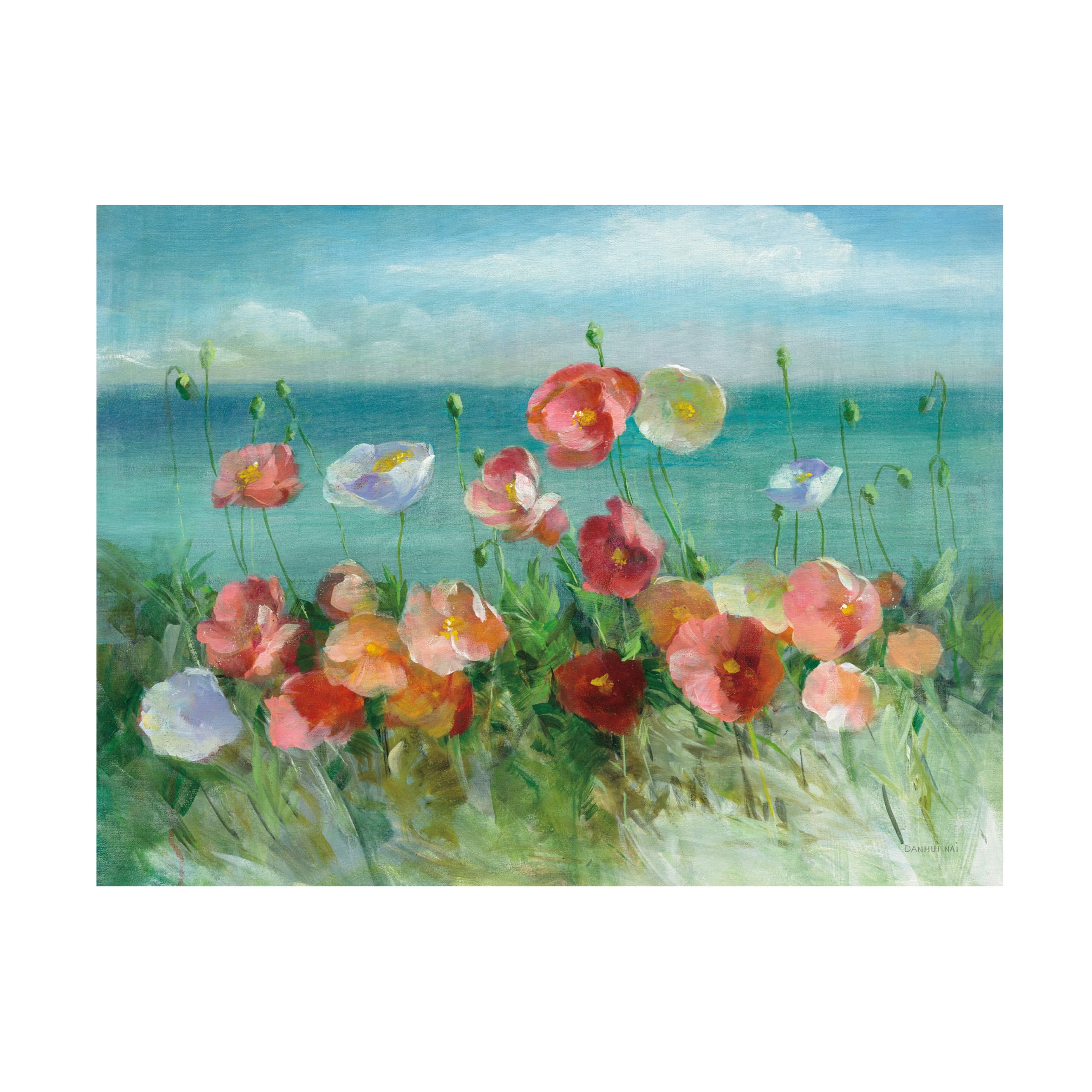 Danhui Nai 'Coastal Poppies' Canvas Art