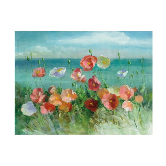 Danhui Nai 'Coastal Poppies' Canvas Art