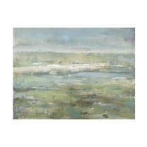 Danhui Nai 'Gray Blue Field' Canvas Art