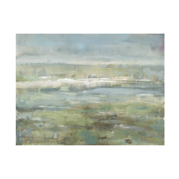 Danhui Nai 'Gray Blue Field' Canvas Art