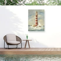 Danhui Nai 'Lighthouse II' Outdoor Canvas 32x16