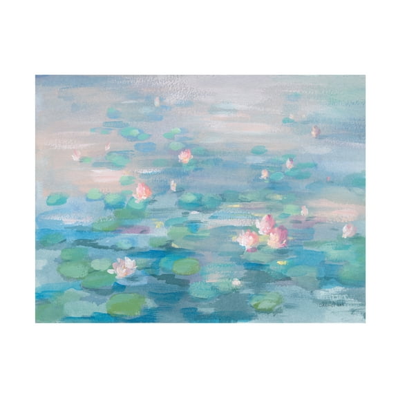 Danhui Nai 'Sunrise Waterlilies' Canvas Art