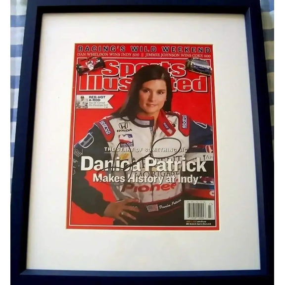 Danica Patrick autographed 2005 Sports Illustrated cover custom framed JSA