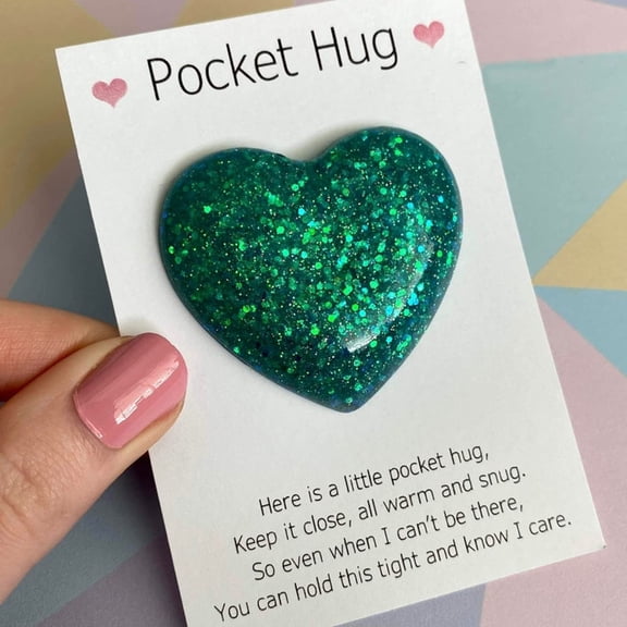 Danieerclosy Pocket Heart Love Gift, Pocket Hug Heart with Greeting Cards, I Love You Gift for Him Her